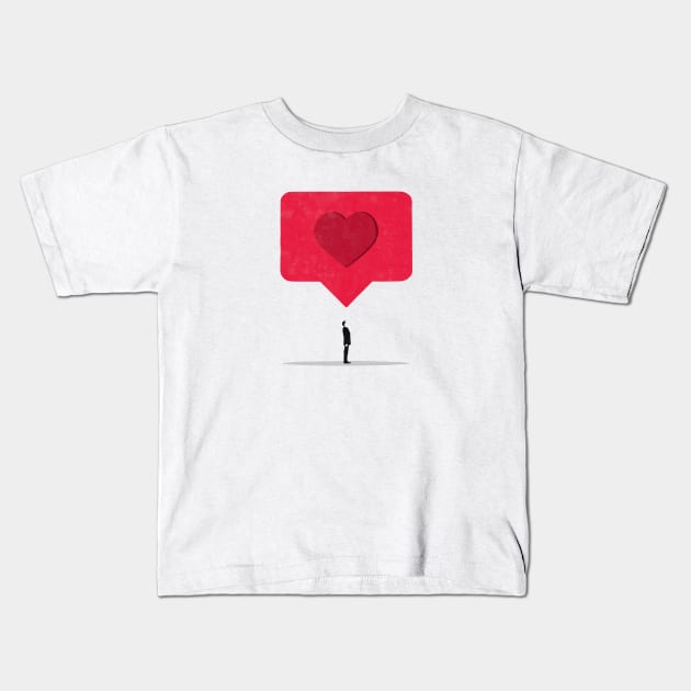 Social media love Kids T-Shirt by maivisto